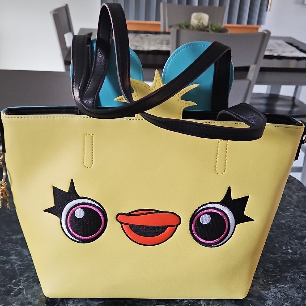 Disney Loungefly Yellow and Blue Women's Bag